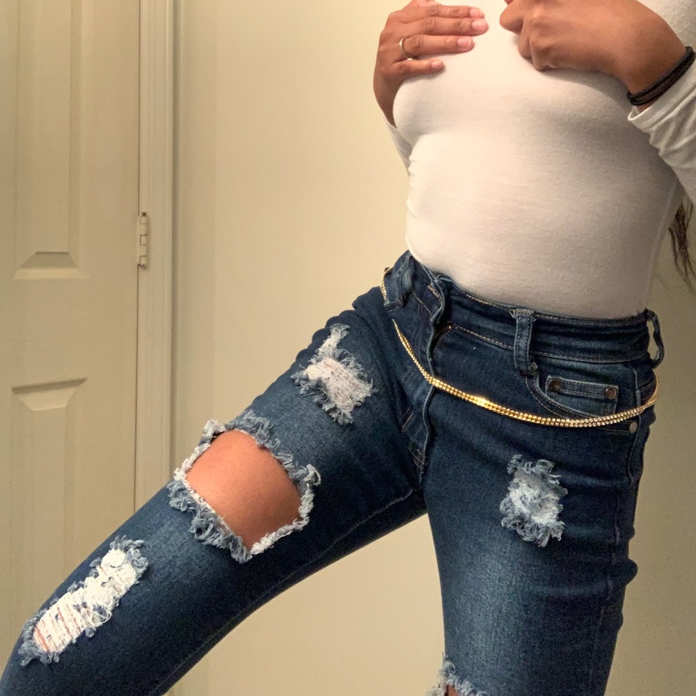 Medium Wash Denim Jeans